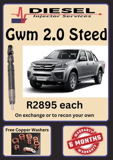 Gwm 2.0 Diesel Injectors/ Free Copper Washers