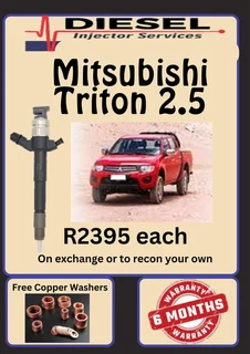 Mitsubishi Triton 2.5 Diesel Injectors/ 6 Months Warranty