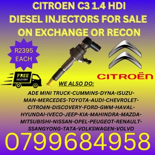 Citroen C3 1.4 Hdi Diesel Injectors/ 6 Months Warranty