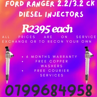 Ford Ranger 2.2/3.2 Ck Diesel Injectors/ We Recon And Sell On Exchange