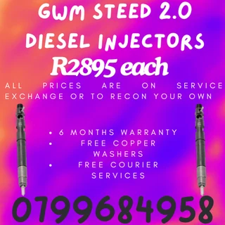 Gwm 2.0 Steed Diesel Injectors/ 6 Months Warranty