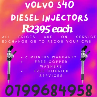Volvo S40 Diesel Injectors/ Free Copper Washers