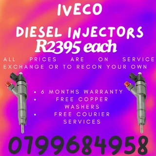 Iveco Diesel Injectors/ Free Copper Washers