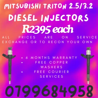 Mitsubishi Triton 2.5/3.2 Diesel Injectors/ We Recon And Sell On Exchange