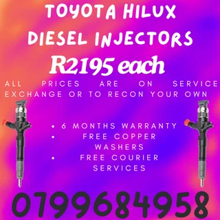 Toyota Hilux Diesel Injectors/ Free Copper Washers