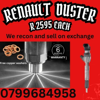 Renault Duster Diesel Injectors/ Free Copper Washers