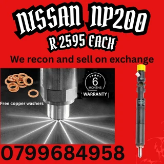 Nissan Np200 Diesel Injectors/ Free Copper Washers