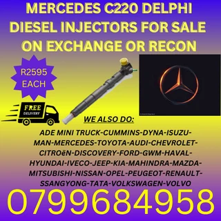 Mercedes C220 Delphi Diesel Injectors/ 6 Months Warranty