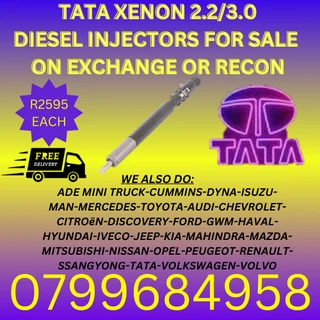Tata Xenon 2.2/3.0 Diesel Injectors/ We Recon And Sell On Exchange