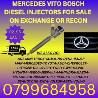 Mercedes Vito Diesel Injectors/ 6 Months Warranty