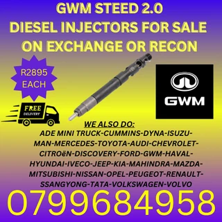 Gwm 2.0 Steed Diesel Injectors/ 6 Months Warranty