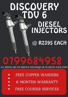 Discovery Tdv6 Diesel Injectors/ We Recon And Sell On Exchange