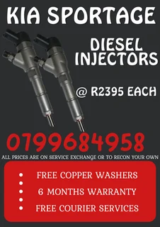 Kia Sportage Diesel Injectors/ 6 Months Warranty