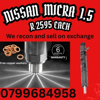 Nissan Micra 1.5 Diesel Injectors/ Free Copper Washers