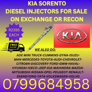 Kia Sorento Diesel Injectors/ We Recon And Sell On Exchange