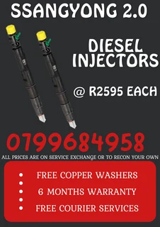Ssangyong 2.0 Diesel Injectors/ We Recon And Sell On Exchange