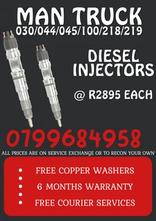 Man Truck Diesel Injectors/ 6 Months Warranty