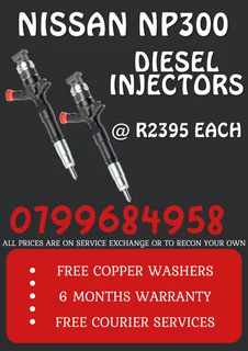 Nissan Np300 Diesel Injectors/ 6 Months Warranty
