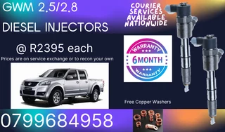Gwm 2.5/2.8 Diesel Injectors/ We Recon And Sell On Exchange