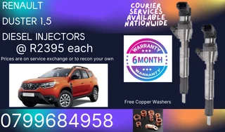 Renault Duster Diesel Injectors/ Free Copper Washers