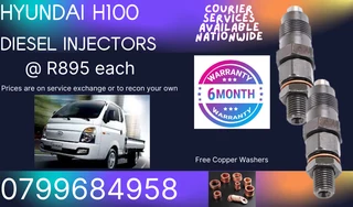 Hyundai H100 Diesel Injectors/ 6 Months Warranty