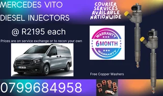 Mercedes Vito Diesel Injectors/ Free Copper Washers