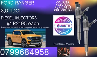 Ford Ranger 3.0 Tdci Diesel Injectors/ We Recon And Sell On Exchange