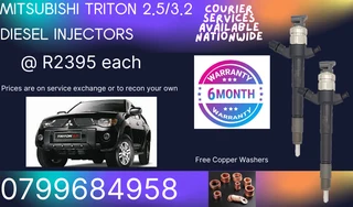 Mitsubishi Triton 2.5/2.8 Diesel Injectors/ Free Copper Washers
