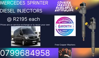 MERCEDES SPRINTER DIESEL INJECTORS/ 6 MONTHS WARRANTY