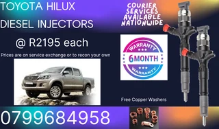 Toyota Hilux Diesel Injectors/ Free Copper Washers