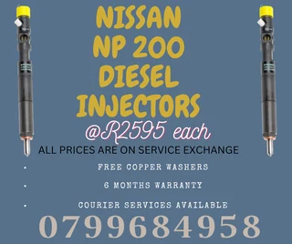 Nissan Np200 Diesel Injectors/ Free Copper Washers