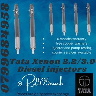 Tata Xenon 2.2/3.0 Diesel Injectors/ Free Copper Washers