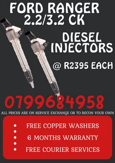 Ford Ranger 2.2/3.2 Ck Diesel Injectors/ 6 Months Warranty