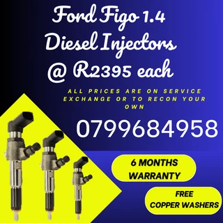 Ford Figo 1.4 Diesel Injectors/ 6 M Onths Warranty