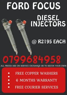 Ford Focus Diesel Injectors/ 6 Months Warranty