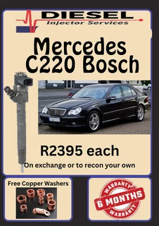 Mercedes C220 Bosch Diesel Injectors/ We Recon And Sell On Exchange
