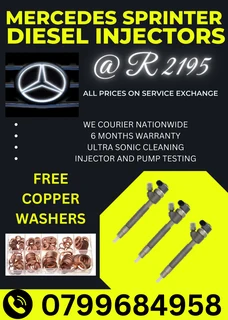 Mercedes Sprinter Diesel Injectors/ 6 Months Warranty