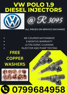 Vw Polo 1.9 Diesel Injectors/ Free Copper Washers