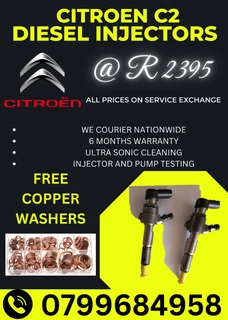 Citroen C2 Diesel Injectors/ We Recon And Sell On Exchange