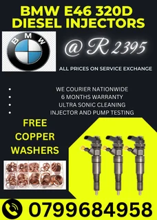 Bmw E46  Diesel Injectors/ Free Copper Washers