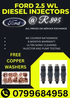 Ford Ranger 2.5 Wl Diesel Injectors/ 6 Months Warranty