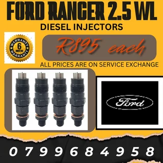 Ford Ranger 2.5 Wl Diesel Injectors/ Free Copper Washers