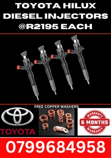 Toyota Hilux Diesel Injectors/ We Recon And Sell On Exchange