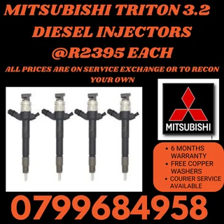 Mitsubishi Triton 3.2 Diesel Injectors/ 6 Months Warranty