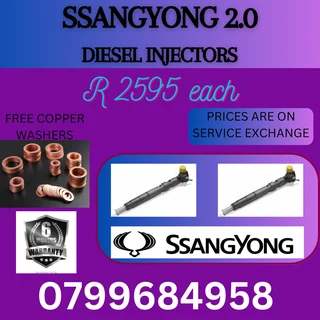 Ssangyong 2.0 Diesel Injectors/ We Recon And Sell On Exchange