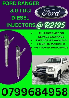 Ford Ranger  3.0 Tdci Diesel Injectors/ 6 Months Warranty