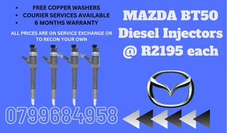 Mazda Bt50 Diesel Injectors/ Free Copper Washers