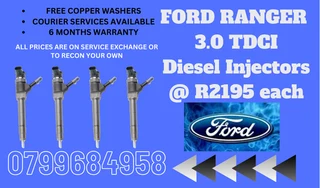 Ford Ranger 3.0 Tdci Diesel Injectors/ 6 Months Warranty