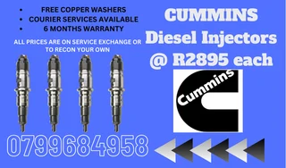 Cummins Diesel Injectors/ Free Copper Washers
