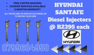 Hyundai Santafe Diesel Injectors/ Free Copper Washers